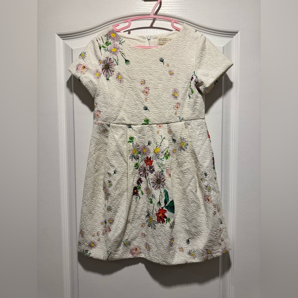 35- Zara girls soft collection beautiful floral dress size 7